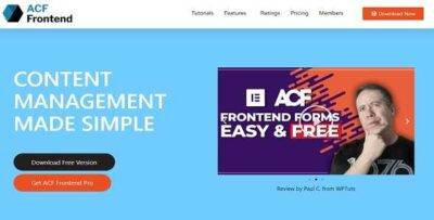 ACF Frontend Pro GPL –Content Management Plugin