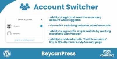 Account Switcher for WordPress GPL –Multiple accounts plugin