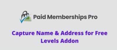 Address For Free Levels Addon GPL –Paid Memberships Pro