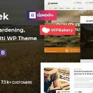 Agritek Theme GPL –Agriculture, Dairyfarm and Gardening WordPress Theme
