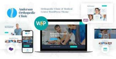 Anderson Theme GPL –Orthopedic Clinic & Medical Center WordPress Websites