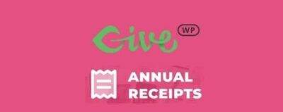 GiveWP Annual Receipts GPL