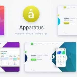 Apparatus Theme GPL –A MultiPurpose One Page Saas and App Landing Theme