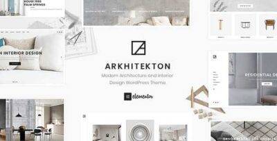 Arkhitekton Theme GPL –Modern Architecture and Interior Design WordPress Websites
