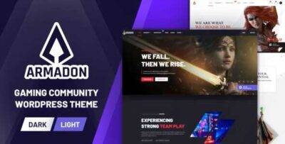 Armadon Theme GPL –Gaming Community WordPress Theme
