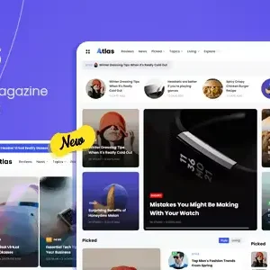 Atlas Theme GPL –Creative Blog & News WordPress Theme
