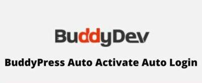 BuddyPress Auto Activate Auto Login GPL