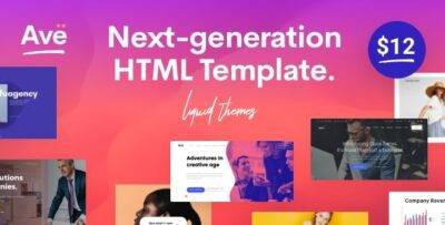 Ave Theme GPL –Responsive Multi-Purpose WordPress Websites