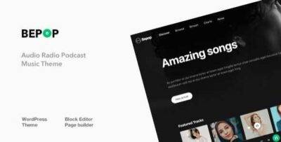 Bepop Theme GPL –Non-stop Music WordPress Theme