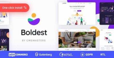 Boldest Theme GPL –Consulting and Marketing Agency Theme