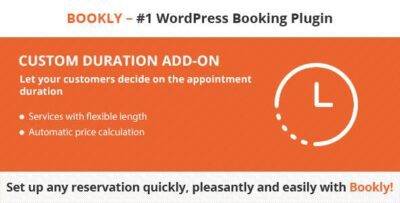 Bookly Custom Duration Addon GPL