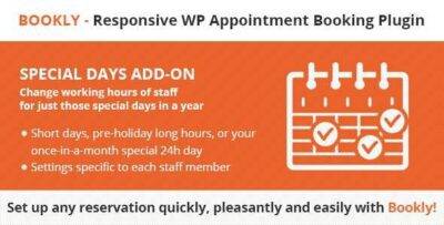 Bookly Special Days Addon GPL