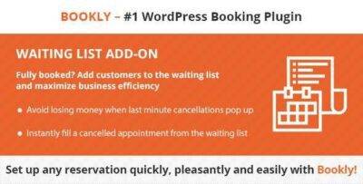 Bookly Waiting List Addon GPL