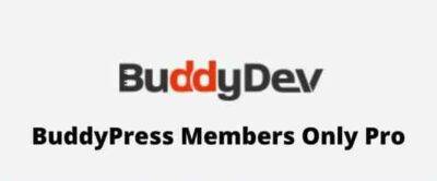 BuddyPress Members Only Pro GPL