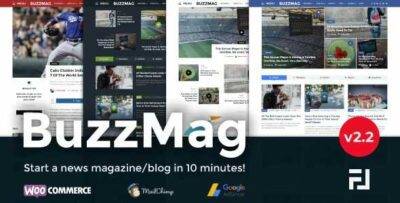 BuzzMag Theme GPL –Viral News WordPress Magazine/Blog Theme