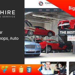 Car Shire Theme GPL –Auto Mechanic and Repair WP website