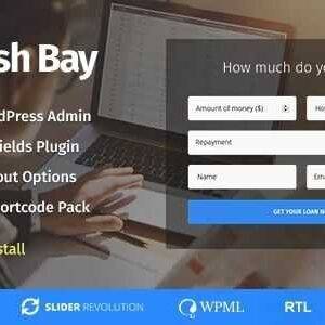 Cash Bay Theme GPL –Banking and Payday Loans WordPress Theme