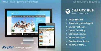 Charity Hub Theme GPL –Nonprofit Fundraising WordPress Theme