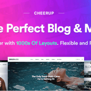 CheerUp Theme GPL –WordPress Blog / Magazine Theme