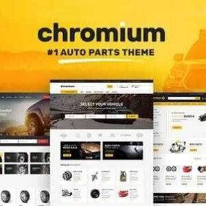 Chromium Theme GPL –Auto Parts Shop WordPress WooCommerce