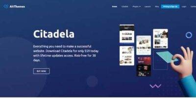 Citadela Theme GPL –WordPress Blocks and Elementor Based Ultimate Theme
