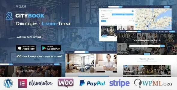 CityBook Theme GPL –Directory & Listing WordPress Theme