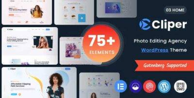 Cliper Theme GPL –Clipping Path Agency WordPress Theme