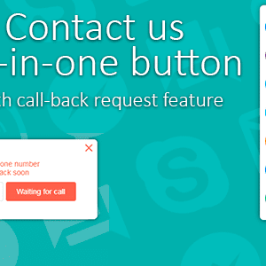 Contact Us All-in-One Button