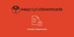 Easy Digital Downloads Content Restriction