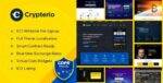 Crypterio Theme GPL –ICO Landing Page and Cryptocurrency WordPress Website