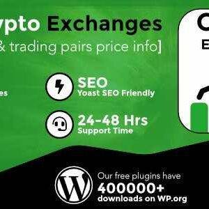 Cryptocurrency Exchanges List Pro GPL –WordPress Plugin