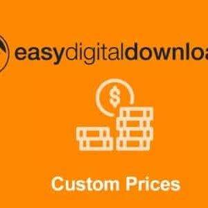 Easy Digital Downloads Custom Prices Addon