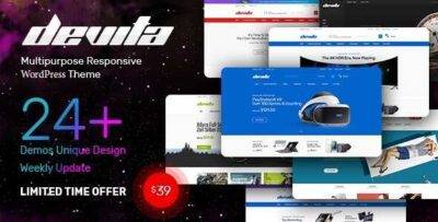 Devita Theme GPL –Multi-purpose WooCommerce WP Website
