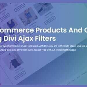 Divi Ajax Filter GPL –Divi Ajax Filter plugin for WooCommerce and Custom Posts