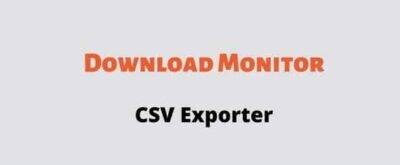 Download Monitor CSV Exporter GPL
