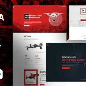 Dronza Theme GPL –Drone Aerial Photography WordPress Theme