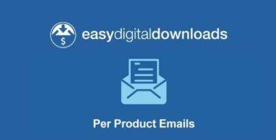 Easy Digital Downloads Per Product Emails Addon