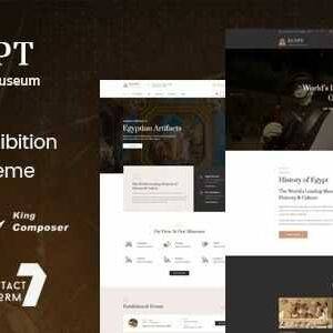 Egypt Theme GPL –Museum & Exhibition WordPress Theme