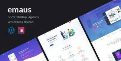 Emaus Theme GPL –SaaS App and Startup Elementor WordPress Theme