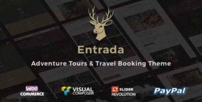 Entrada Theme GPL –Tour Booking Tour Adventure WordPress Theme