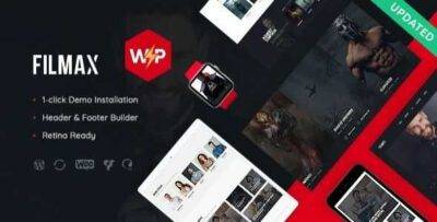 Filmax Theme GPL –Cinema & Movie News Magazine WordPress Theme