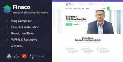 Finaco Theme GPL –Consulting & Business WordPress Theme