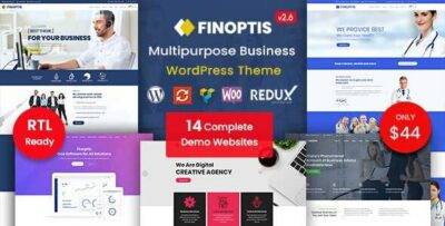Finoptis Theme GPL –Multipurpose Business WordPress Theme