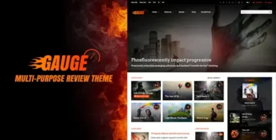 Gauge Theme GPL –Multi-Purpose Review WordPress Theme