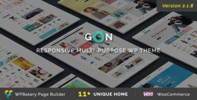 Gon Theme GPL –Responsive Multi-Purpose WP Theme