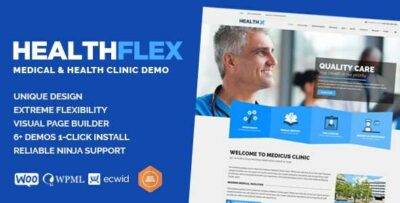 HEALTHFLEX Theme GPL –Doctor Medical Clinic & Health WordPress Theme