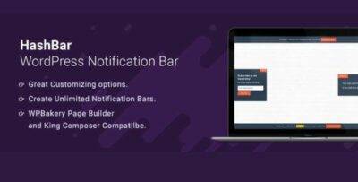 HashBar Pro GPL –WordPress Notification Bar Plugin