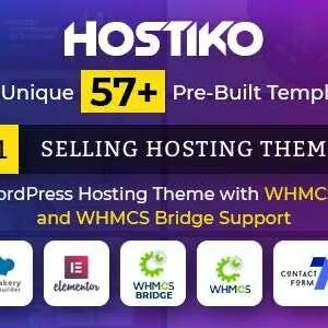 Hostiko GPL Theme –WordPress WHMCS Hosting Theme