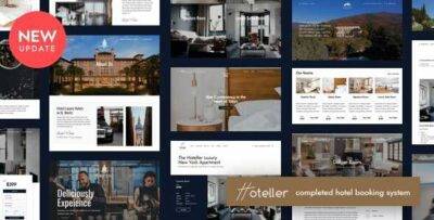 Hoteller Hotel Booking Theme GPL –Latest Version