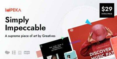 Impeka GPL Theme –Creative Multi-Purpose WordPress Websites